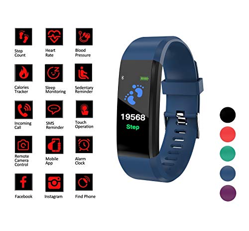 Smart Watch Fitness Tracker Band - Activity & Sleep Monitor for Men Women Kids, Blood Pressure & Hea Smart Watch Fitness Tracker Band - Activity & Sleep Monitor for Men Women Kids, Blood Pressure & Hea