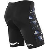 (Year-End Deals) NOOYME Men's Cycling Shorts 3D Gel Padded Bicycle Riding MEN'S BIKE SHORTS (XXL, Blue-White)