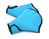 Orchidtent Training Swim Gloves Water Resistance Fins Hand Glove Fingerless Webbed Flippers Paddle Swim Force Gloves