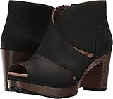 Dansko Women's Delphina Ankle Bootie, Black Milled Nubuck, 40 EU/9.5-10 M US