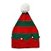 Kid Christmas Beanie Knit Hat with Pom Pom,Crytech Soft Slouchy Baggy Winter Warm Knitted Stripe Santa Snow Skull Ski Cap with Bell for 1-6 Year Baby Infant Toddler Party Accessory (Red)thumb 2