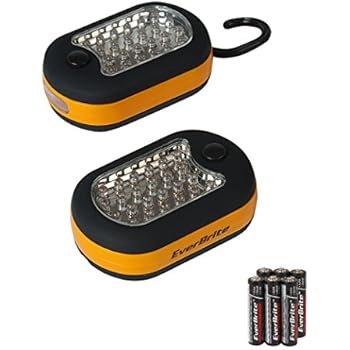 magnetic batteries everbrite included light work hook compact led piece amazon