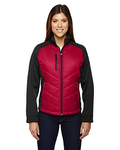 North End Ladies Epic Insulated Hybrid Fleece Jacket, XL, OLYMPIC RED 665 North End Ladies Epic Insulated Hybrid Fleece Jacket, XL, OLYMPIC RED 665