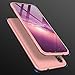 Xiaomi Redmi Note 7 / Redmi Note 7 Pro Case, GUANING [3 in 1] Full Body Protection Matte Shockproof Anti-Scratch Cover 360 Rotating Kickstand Magnetic Ring Holder Case with Tempered Glass, Rose Gold