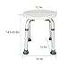 OMECAL 330LBS Shower Chair Bath Stool Transfer Bench Seat,Gift with Durable Sucker Armrest,A Passed SPA Medical Bathroom Bathtub Chair No-Slip Adjustable 7 Height Round