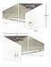 Pit Posse 442 Garage/Trailer Storage Organizers - Set of 2 Tie Down Hangers - Aluminum Junior Ratchet Strap Rack Holder - Automotive Accessories - Race Car Enclosed Trailer [Silver/Unpainted]