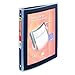 Avery Flexi-View 3 Ring Binder, 1/2 Inch Round Rings, 1 Black Binder (15767)