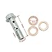 Lefossi 10mm M10 x 1.25mm Motorcycle Brake Master Cylinder Stainless Steel Double Banjo Bolt For Suzuki Honda Kawasaki Yamaha