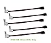 Adecorty 5pcs LED 5050 RGB Strip Light Connector Cable + 5pcs Female Connector Wire + 5pcs 4-pin Male Connector, 10mm Wide Free Welding Connector Gapless Strip to Strip Jumper for 5050 LED Strips