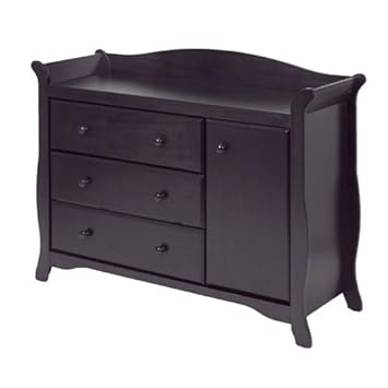 Amazon Com Storkcraft Aspen Combo 3 Drawer Dresser Black