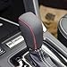 JI Loncky Genuine Leather Gear Shift Knob Cover for Subaru Forester 2014-2017 / Subaru Impreza 2012-2016 /Subaru XV Crosstrek 2013-2015 / Subaru Crosstrek 2016 2017 Accessories