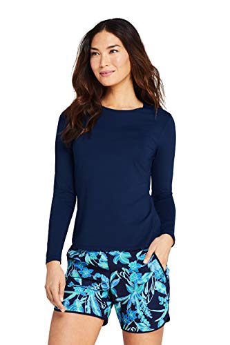 Lands' End Rash Guard for Women | Long Sleeve Rash Guard Women's Swim Tees - Thumbnail 5