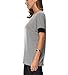 Womens Short Sleeve Cotton Shirts Round Neck Casual Loose Fit Tee Tops T Shirts LightGray-L