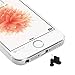 PortPlugs Anti Dust Plugs (5 Pairs) Charging Port Covers Compatible with iPhone SE, 5, 5s, 5c, 6 iPad 4 and iPad Air, Headphone Jack Dust Plug with SIM Card Remover, Includes Cleaning Brush (Black)