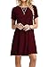 TOPONSKY Women's Casual Plain Short Sleeve Fit Simple T-shirt Loose Cotton Dress