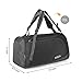 G4Free 35L Lightweight Sports Gym Bag Travel Duffle Backpack Overnight Weekend Duffle Bag with Shoe Compartment Men Women Camping Hiking (Black)