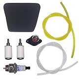 FitBest Gas Fuel Line Fuel Filter Air Filter Primer Bulb Spark Plug For Poulan Craftsman Chainsaw Replaces 530037793 530095646 530071835 188-513-1