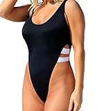 stripsky One Piece High Cut Swimsuit