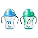 Tommee Tippee Trainer Sippee Cup 2 pack blue/green NEW IMPROVED