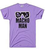 DirtyRagz Men's Macho Man Retro Wrestling T Shirt