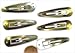 HipGirl Metal Snap Hair Clips, Silver, 50 mm, 100 Count