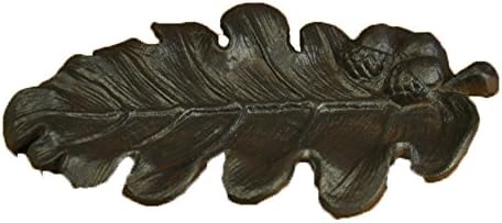GWARE- Cast Iron Ashtray- Solid and Sturdy- Decorative Key Holder- For Cigarette | Paperweight | Loose Change | ID | Wallet- 1Pcs (LEAF)