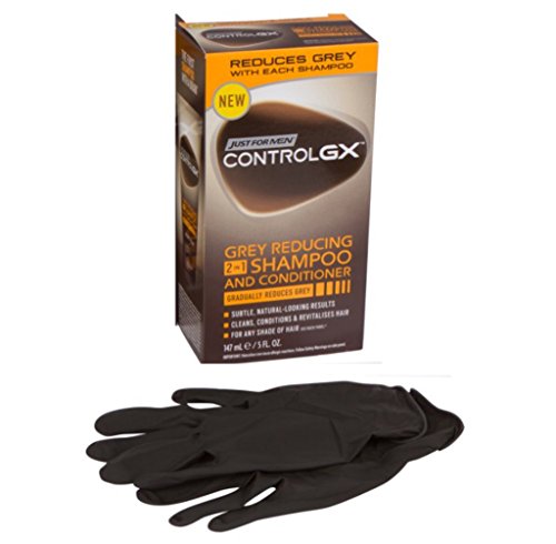 Bundle - just for men control gx grey reducing shampoo,…