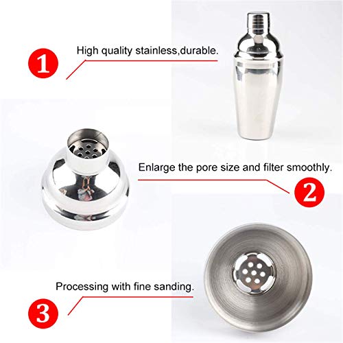 Huangjiahao Cocktail-Shaker, 13 Stück, Edelstahl, Bar-Set, Bar-Set, Barkeeper, Barkeeper, stilvolles Bar-Werkzeug-Set… – Bild 5