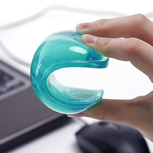 LetGoShop Silicone Gel Wrist Rest Cushion Heart-shaped Translucence Ergonomic Mouse Pad Cool Hand Pillow Effectively Reduce Wrist Fatigue and pain(Purple)