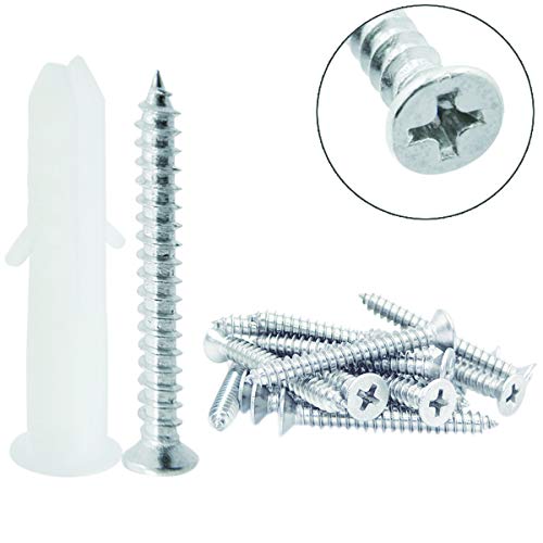 Shells 50Pack Self Drilling Drywall Anchor Kit with Screws (White)