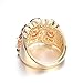 Yoursfs Cocktail Ring Vintage Style Wide Band Statement Ring for Women (Colorful, 7)