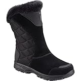 Columbia Women's Ice Maiden Ii Slip Snow Boot, Black, Shale, 7.5 B US