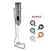 PREMIUM KitchenPROP Milk Frother and STAND and FREE 5x Holiday stencils, fully electric STAINLESS STEEL Whisk Frother for BEST foamy, smooth, creamy RESULTS, Ideal for Cappuccino, Hot Chocolate, Shake