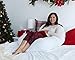 Pharmedoc Pregnancy Pillows, Full Body Pillow – Jersey Cover White – Pregnancy Pillows for Sleeping – Body Pillows for Adults, Maternity Pillow and Pregnancy Must Haves