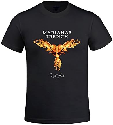 TooWest Rock Band Marianas Trench Phoenix Logo Crewneck Tee Shirt Black