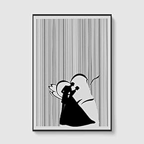 Framed Canvas Home Artwork Decoration Lines Art Canvas Wall Art for Living Room, Bedroom - 16x24 inches