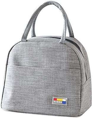 Staont Insulated Lunch Bag, Reusable Lunch Cooler Box, Waterproof and Leakproof Tote Bag for Work, Sporting, Picnic, and outdoor travel (Grey)