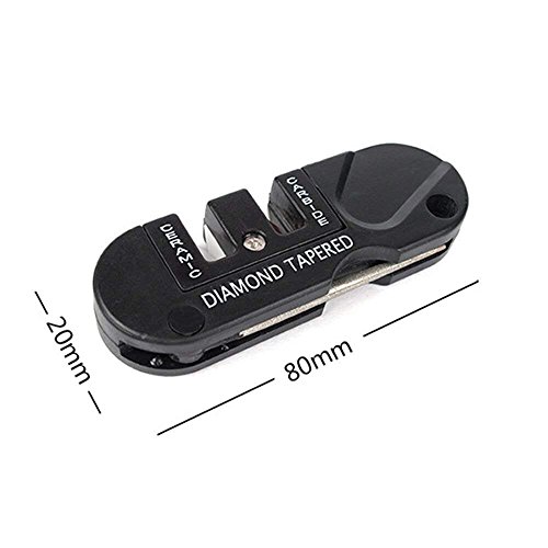 Pocket Multifunction Sharpener/Ceramic Multi Knife Sharpener Outdoor Foldable Tool for Survival Hunting Fishing Hiking Camping