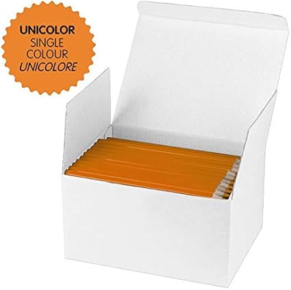 Milan - Caja 144 lápices de color naranja MAXI hexagonal: Amazon.es: Oficina y papelería
