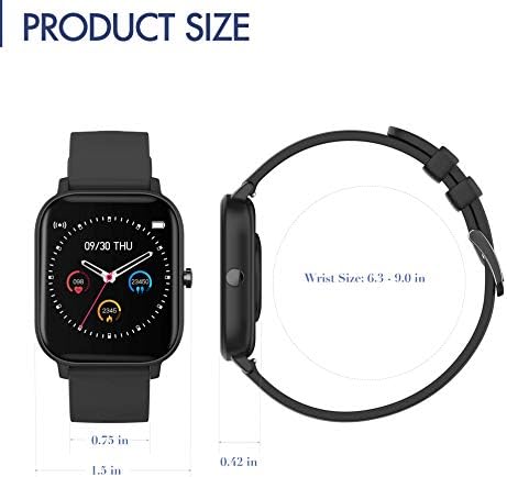 Android Smart Watch, iPhone Compatible Smartwatch for Women Men Fitness Tracker with Heart Rate Blood Pressure Monitor Sleep Monitor, Activity Tracker with Pedometer, IP67 Waterproof Fitness Watch
