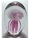 Glowing Jellyfish with LED 3 color Light Base - Pink JellyFish Glows in the Dark Too