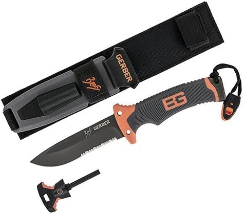 GERBER Blades 31-001103 Bear Grylls Series Survival Ultimate Fixed Blade Clam Package