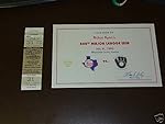 1990 NOLAN RYAN 300th WIN TEXAS RANGERS BASEBALL FULL TICKET Near MINT w/CERT