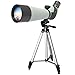 ELLTOE 20-60x80mm Porro Prism Spotting Scope with Tripod, 45-Degree Angled Big Eyepiece,Waterproof Fogproof Spotter Scope for Target Shooting Bird Watching Archery Wildlife Scenery (X-Large)