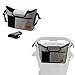 Baby Stroller Organizer Bag with 2 Excellent Cup Holders and Standard Storage Diaper Bag for Universal Stroller Accessories (Grey)
