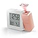 Oregon Scientific PROJI Projection Atomic Clock with Indoor Temperature Calendar Alarm - Rose Gold