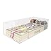 Acrylic Money Tray with Coin Tray Insert, 5 Compartment Clear Cash Organizer Currency Money Storage Box, 300 Money Wrappers Included