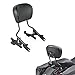 XMT-MOTO Black Detachables Sissy Bar Upright w/Pad +4-Point Docking Hardware Kit(Replace for Part Number 52300354) fits for Harley-Davidson Touring Models 2014-2020