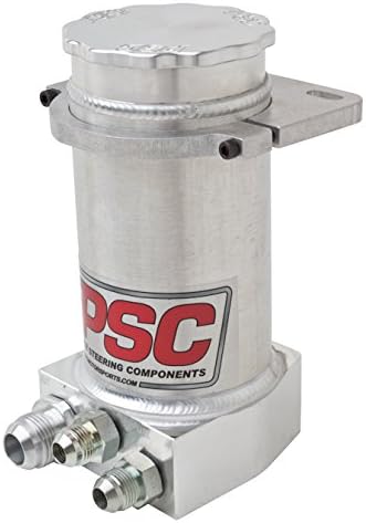 8.25" Pro Touring P.S. Remote Reservoir w/ Filter For Hydro Boost Brakes Brushed Aluminum