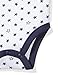 Moon and Back Baby Set of 5 Organic Short-Sleeve Bodysuits, Navy Sea, 3-6 Months